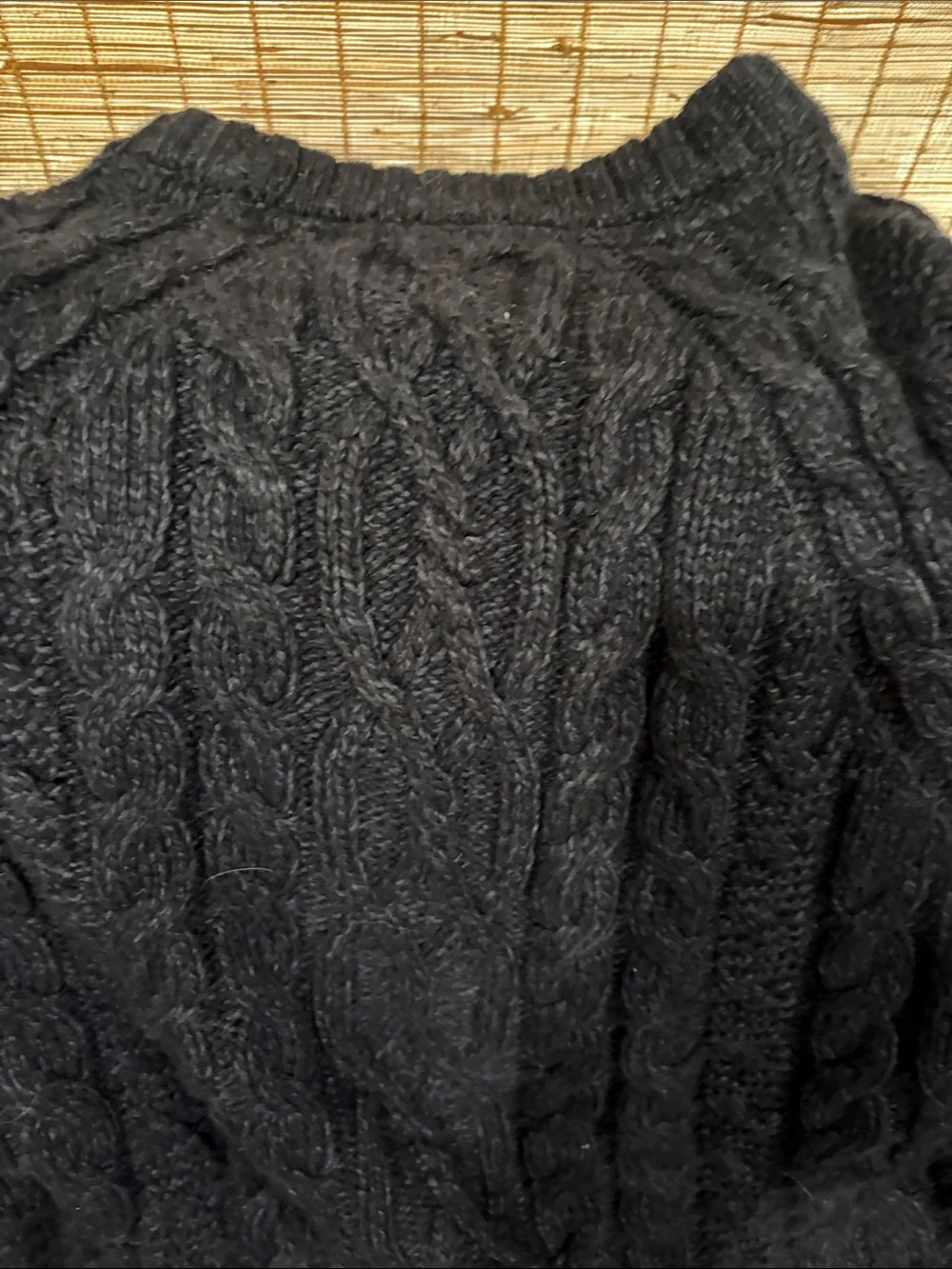 NWT Men’s FatFace Navy Cable Crewneck Sweater